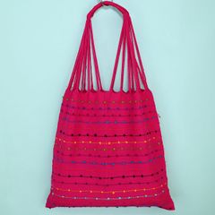 メキシコ製 ハンモックバッグ ハンドメイド つぶつぶ 050 トートバッグ