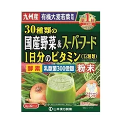 「山本漢方製薬」 30種類の国産野菜＆スーパーフード 3g×32包 「健康食品」
