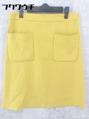 ◇ LOUNIE ルーニィ バックジップ 膝丈 フレア スカート サイズ38 マスタード レディース 【中古】 【1002800327911】