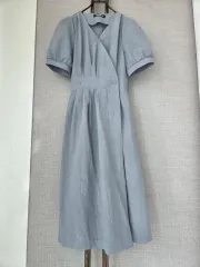 JOURNAL ラップ st パフ袖 ロング丈ワンピース