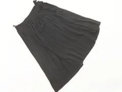 UNTITLED アンタイトル プリーツ 巻き ラップ スカート size2/黒 ■■ レディース