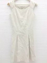 ◇ Kumikyoku 組曲 ノースリーブ 膝下丈 ワンピース 3 アイボリー *  【1002799915991】