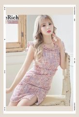 新品　Love Rich キャバドレス　ミニドレス セットアップ　フリル Amazon.co.jp: [LoveRich] ラブリッチ 【SMLサイズ/3カラー