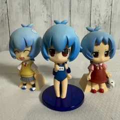 [値下げ交渉歓迎] [フィギュア] [エヴァンゲリオン 綾波レイ] [デフォルメ3体セット] 制服 スクール水着 私服 台座付き ちびキャラ コレクション向け 可愛い表情3種 ミニフィギュア 即購入OK 値下げ交渉歓迎 2.7002