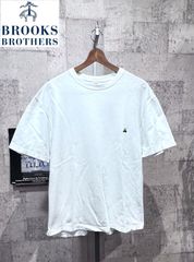 ブルックスブラザーズ カノコ Tシャツ M メンズ ワンポイント 白 ホワイト BROOKS BROTHERS 鹿の子