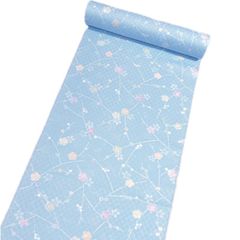 長襦袢 洗える 反物 ポリエステル （ブルー系 小梅柄） 着物 レディース 女性 和装 和服