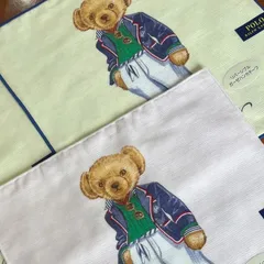 新品　2枚セット　ポロラルフローレン  ベア　ガーゼハンカチ