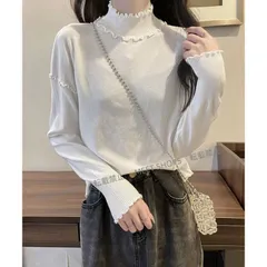 【新品未使用】メロウフリル リブニット プチハイネック lsjx167