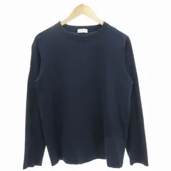 バーニーズニューヨーク BARNEYS NEW YORK Tシャツ カットソー 長袖 ロンT クルーネック M 紺 ネイビー /GVのサムネイル