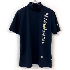パーリーゲイツ✖️ピーナッツ　半袖モックネック　GO OUT スヌーピーコレクション　サイズ5　ネイビー系