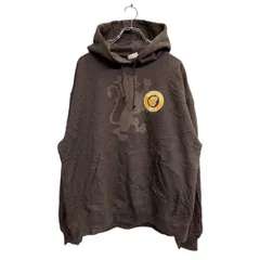 Champion プリント スウェット パーカー XXLサイズ チャンピオン ビッグサイズ ブラウン 古着卸 アメリカ仕入 t2410-3254