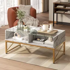 ☆大理石柄☆センターテーブル☆重厚感☆昭和レトロ☆