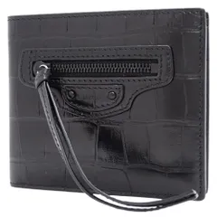 美品✨バレンシアガ　三つ折財布　ミニウォレット　Bロゴ　クロコ型押し　ブラック 楽天市場】【送料無料】 バレンシアガ 三つ折り 財布 ec-22289