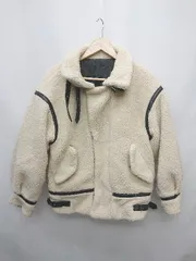 ◇ fifth フィフス パイピンク ボア 長袖 ブルゾン ジャンパー 表記なし ベージュ レディース P  【1404250014692】