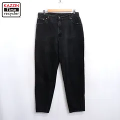 90s vintage Levi's 550 ブラック デニムパンツ レディース 表記Lサイズ