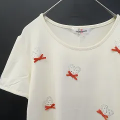 ギャラリービスコンティ GALLERYVISCONTI ラインストーン ハート カットソー Tシャツ 881948のサムネイル