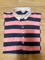 PAUL SMITH(ポール・スミス) メインライン ピンク ラグビー ポロ 長袖シャツ m （ 95 ー 100 ）