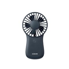 コイズミ 携帯扇風機 ハンディファン 乾電池式 2段階風量調節 手持ち コンパクト ダークグレー KPF-0641/H