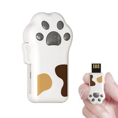 新品 Bilious USBメモリ かわいい 猫の足 フラッシュメモリ 小型 大容量 64GB スライド式 可愛い USB 2.0 カラフル 2年 耐衝撃 防水 防塵 (グレー)