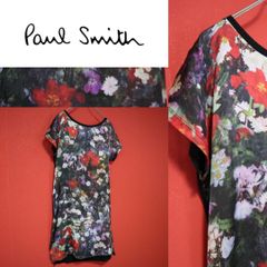 D221649 Paul Smith BLACK 花柄ノースリーブ - メルカリ