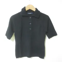 D386　EASTBOY　イーストボーイ　ブラック　半袖　ニット　トップス　セーター　9