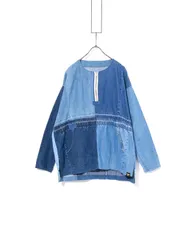 MOTOKI TANAKA　モトキ タナカ　リメイクデニムプルオーバージャケット