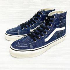 バンズ スケートハイ VANS SK8-Hi Tapered デニム スニーカー DENIM EMBROIDERY サイズ：US 9 ネイビー×ホワイト サンプル品 新品 mellow VN0A5KRUNAV S9