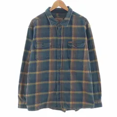 ORVISオービス　ヘビーフランネルチェックシャツジャケット　エンジ XL古着. ORVISオービス ヘビーフランネルチェックシャツジャケット