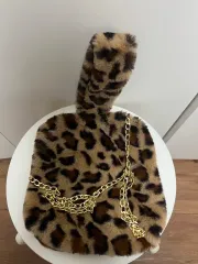 レオパード ファー クロスバッグ