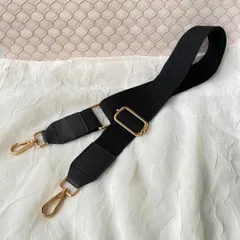 ショルダーベルト 単品（ブラック）ショルダーストラップ　黒　帆布製　PUレザー　シンプル　ビジネス