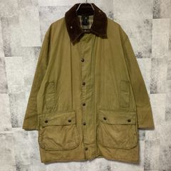英国製 80's Barbour バブアー オイルドジャケット BORDER セージ 42