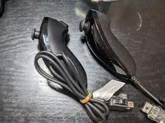 【2個】ニンテンドー　Wii ヌンチャク　黒　Wiiリモコン　RVL-004