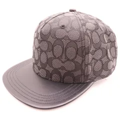 正規品 coach シグネチャー グレー ロゴ ベースボール キャップ 正規品 coach シグネチャー グレー ロゴ ベースボール キャップ
