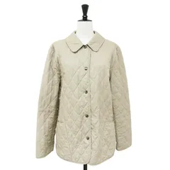 BURBERRY LONDON バーバリー ロンドン ジャケット ベージュ サイズ:M キルティング ステンカラー ジャケット / ブルゾン 中わた ノバチェック コットン イギリス製 アウター ブルゾン 上着【レディース】