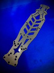 特注シルバー仕様　ヨコモ用YD-2 ライトウエイトフレックスシャーシ蕨山カーボン