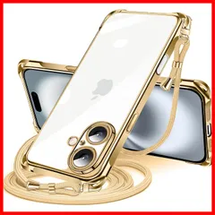 Plus 用 ケース クリア ショルダー iPhone16plus 16 用 スマホケース アイフォン16Plus カバー 肩掛け 斜めかけ 縄掛けケース 透明 TPU 薄型 軽量 耐衝撃 携帯ケース 紐付き iPhone 斜めがけ 織りストラップ付き ネック