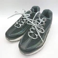 ◇ Θ NIKE ナイキ シルバー靴紐 スニーカー サイズ23.5 ブラック レディース E  【1502180030178】