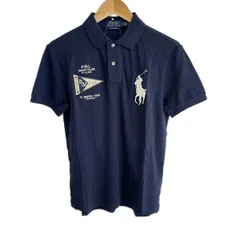 POLObyRalphLauren(ポロラルフローレン) 半袖ポロシャツ サイズSP S レディース美品  - ネイビー×白