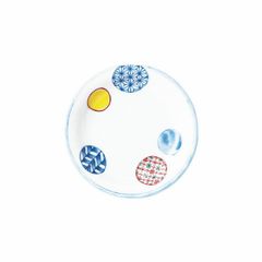 錦丸紋　ゆらぎ三五皿