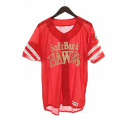 福岡ソフトバンクホークス レプリカユニフォーム 半袖 応援グッズ ロゴ ワッペン 2014 鷹の祭典 L 赤 レッド ■GY11 /MQ