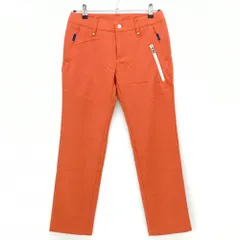 【超美品】アディダス パンツ オレンジ 裏起毛 ADIPURE レディース M/M ゴルフウェア adidas