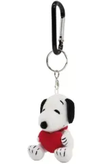 【中古】キーホルダー スヌーピー(ハート/座り) カラビナマスコット 「PEANUTS(SNOOPY)」