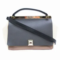 FURLA フルラ コルティナ バッグ ハンドバッグ ショルダーバッグ 2WAY レザー カバン 鞄 グレー レディース 【中古】