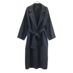 KBF ケービーエフ スエード ライト コート F ネイビー レディース 古着