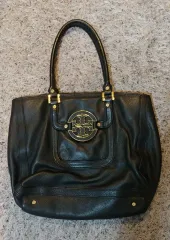 美used品 トリーバーチ ミラーホーボー ブラック トリーバーチ TORY BURCH トリーバーチ TORY BURCH T Monogram T