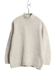 【お得なクーポン配布中!】 00s ローレン ラルフローレン ニット セーター レディース S / オールド ポロ リネン シルク 立体編み ハンドメイド ネイティブ ハイネック