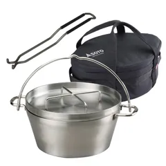SOTO ダッチオーブン ステンレス　リフター付 Amazon | ソト(SOTO) ステンレスダッチオーブン10インチデュアル