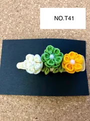 ハンドメイドバレッタ　T41