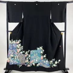 加賀友禅 江波秀明 落款入 風景 比翼仕立て 正絹 パールトーン 加賀友禅 江波秀明 落款入 風景 比翼仕立て 正絹 パールトーン