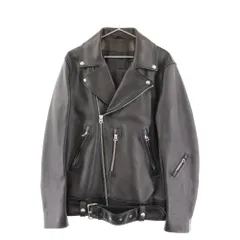 Acne Studios (アクネ ストゥディオズ) NATE CLEAN ラムレザーダブルライダースジャケット ブラック B70008